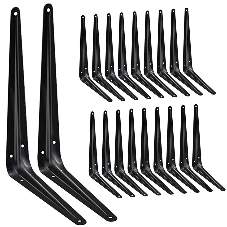 Janyang 12-inch shelf brackets with open design for versatile storage on boards