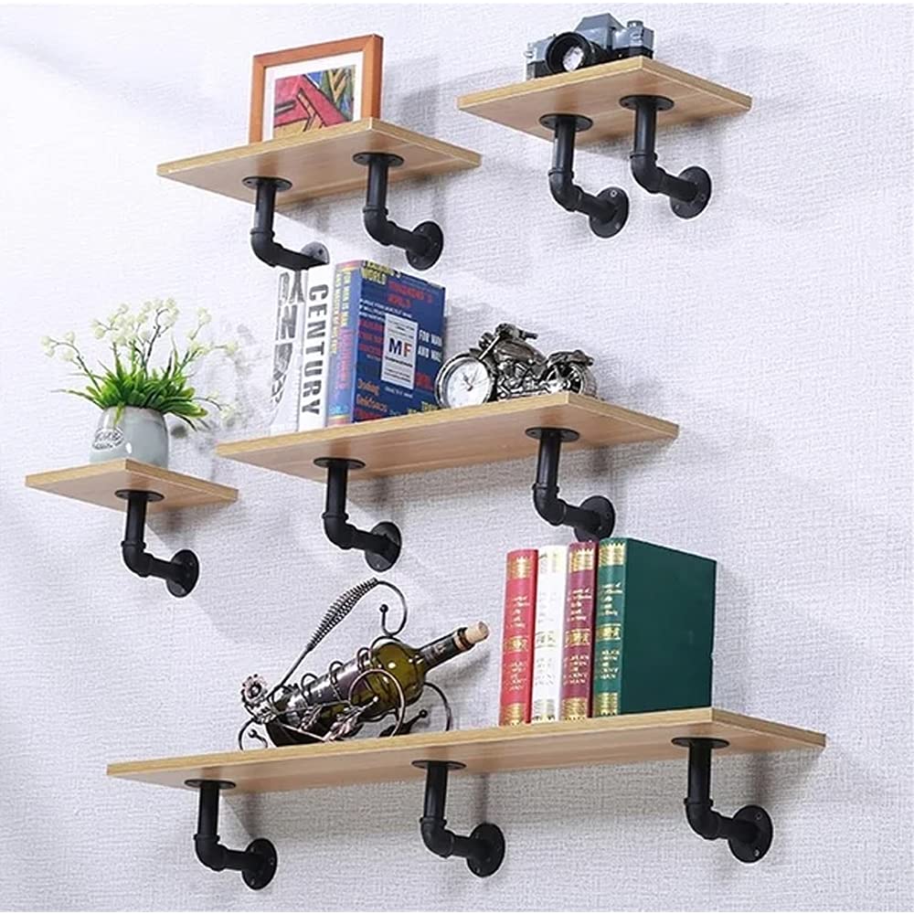 Janyang black-coated iron brackets add a modern industrial look.