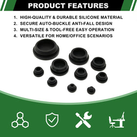 Japtend silicone plug close-up shows burr-free, smooth surface.