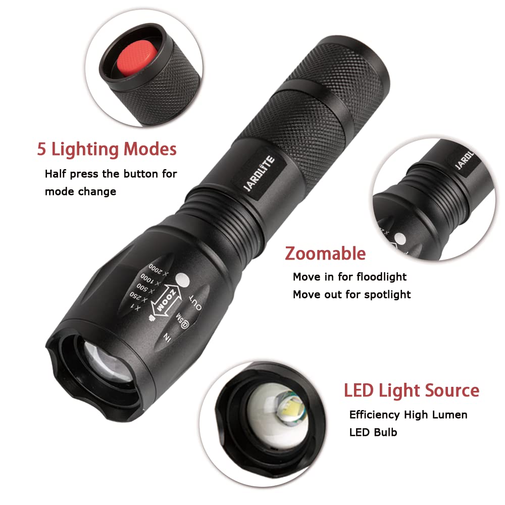 JARDLITE floodlight mode provides nearby illumination for outdoor tasks