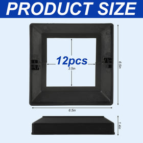 JarThenaAMCS pvc base cover black guards post bases from moisture.