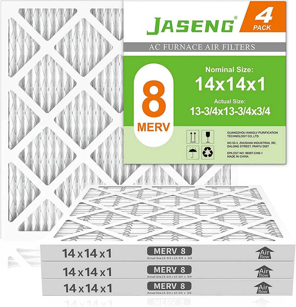 JASENG 14x14x1 air filter with dust defense improves indoor air quality