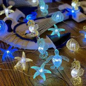 JASHIKA coastal solar string lights Beach-house: festive outdoor mood lighting.