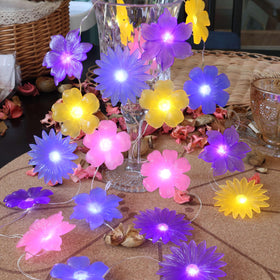 JASHIKA flower lights 8.5 feet length ideal for versatile setups.