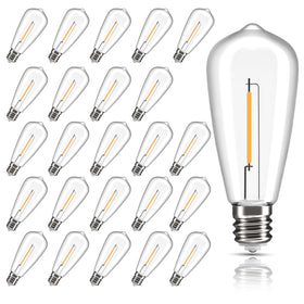 Jasneniebo Edison E17 LED bulb for outdoor use with shatterproof durability.