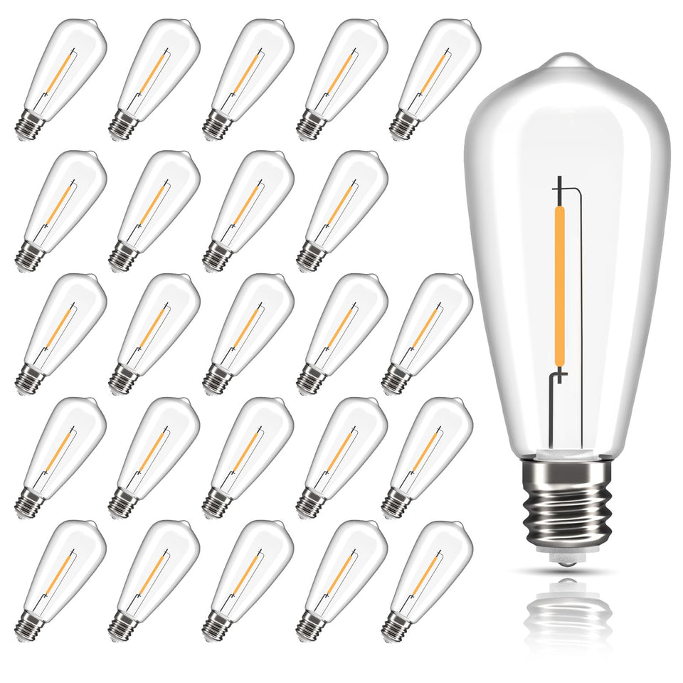 Jasneniebo Edison E17 LED bulb for outdoor use with shatterproof durability.