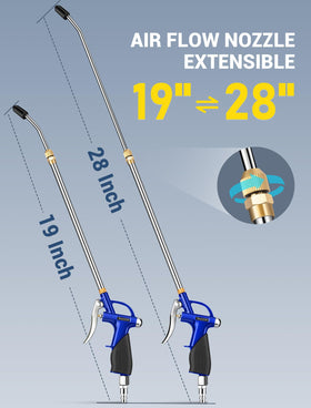 JASTIND high-flow air gun with metal body delivers strong, consistent blasts.