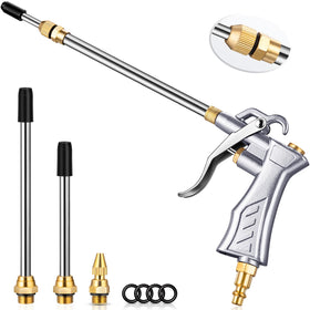 JASTIND blow gun with extended nozzle reaching tight spaces for dust removal
