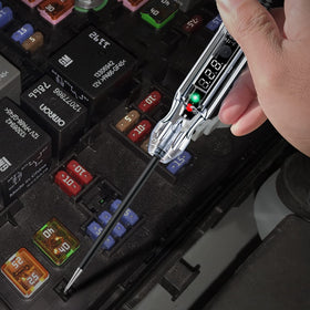 LED digital readout provides clear voltage readings day and night.