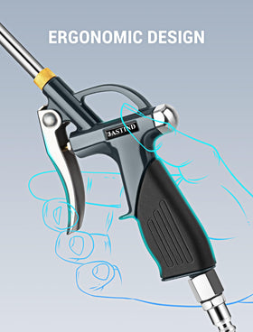 JASTIND rubber grip ensures comfortable handling during use.