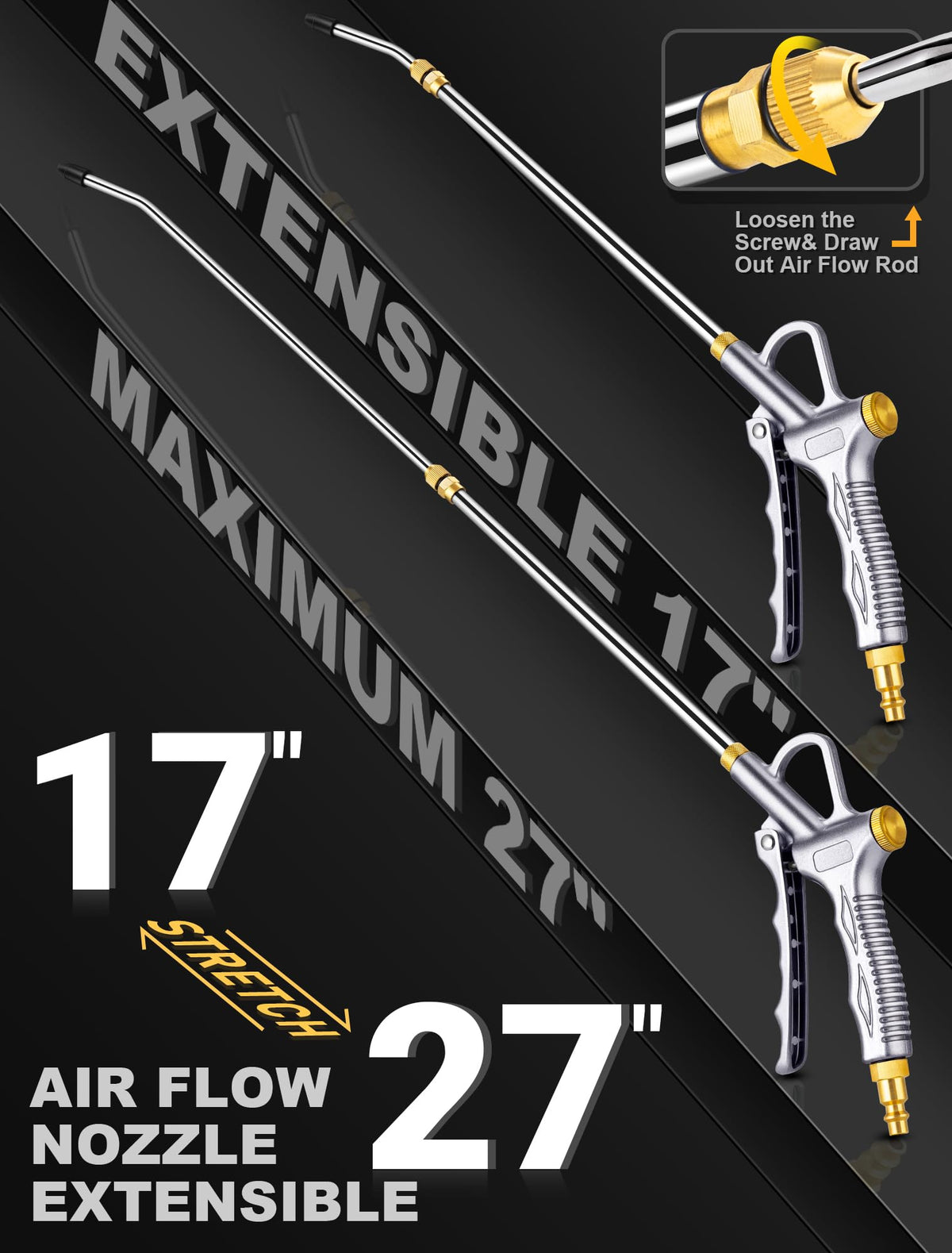 JASTIND upgrade gun delivering high-power airflow for dusty engine compartments and dashboards