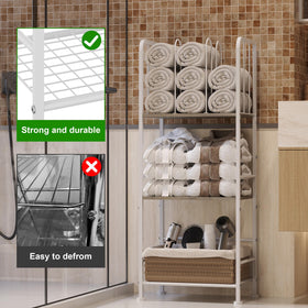 Jautokerdar iron frame with wood accents on towel rack