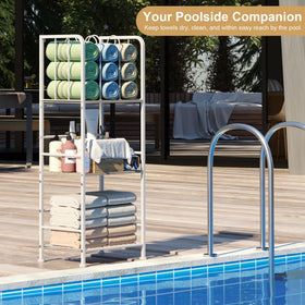 Jautokerdar spacious storage with three shelves for towels