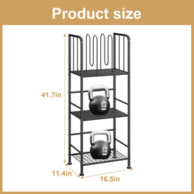 Jautokerdar towel rack with detachable U-shaped dividers for neat towel rolls