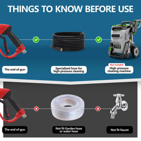 Javneo 25ft high-pressure hose shown for broad outdoor surfaces.