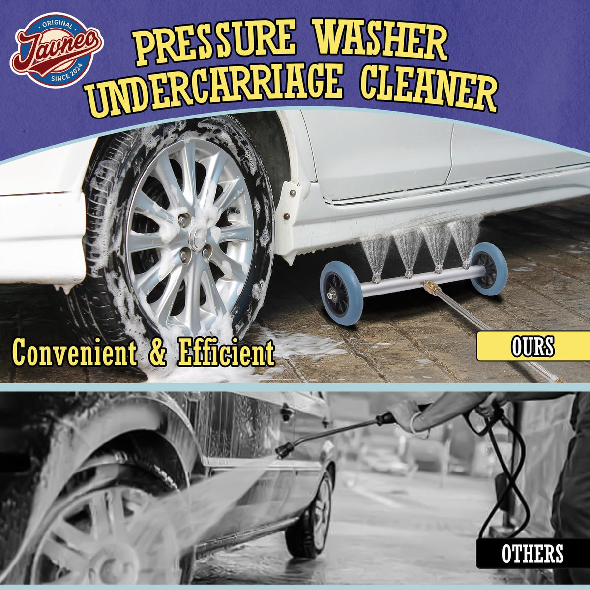 Durable Javneo cleaner built with stainless steel and brass components