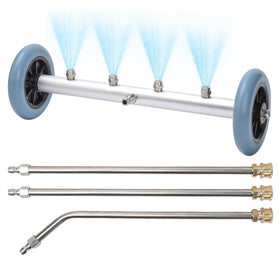 Javneo undercarriage cleaner with a 16-inch wide path for thorough underbody cleaning