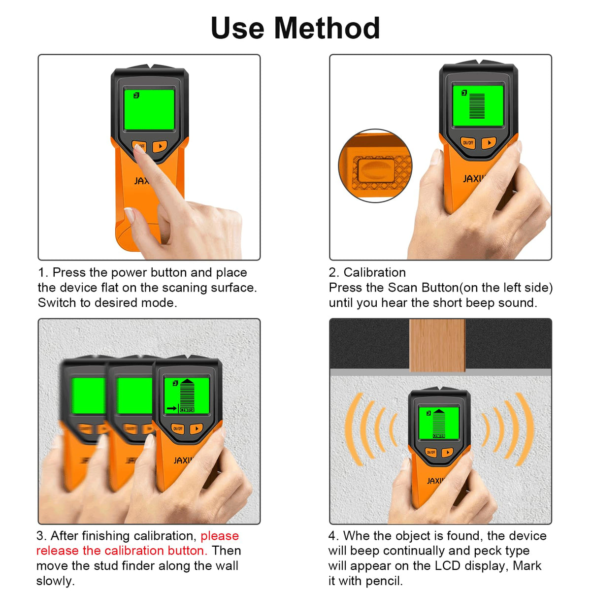 JAXWQ versatile tool for shelves, TVs, and frames mounting