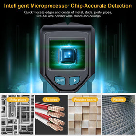JAXWQ Stud Finder edge detection helps locate stud boundaries precisely.