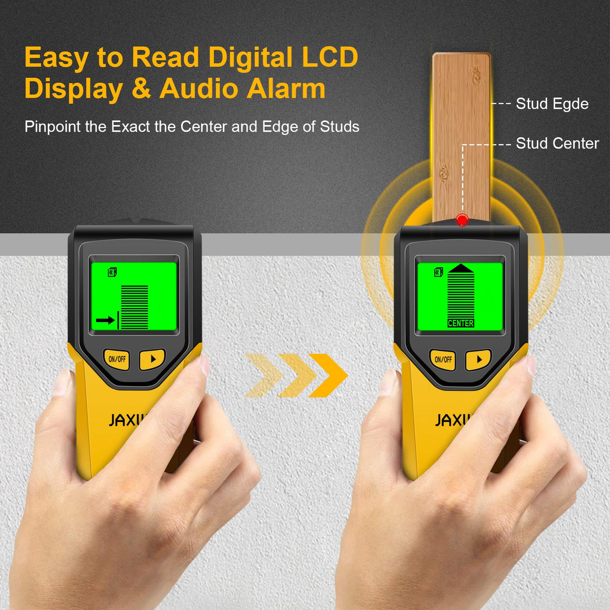 JAXWQ Stud Finder detects live wires for safer installs