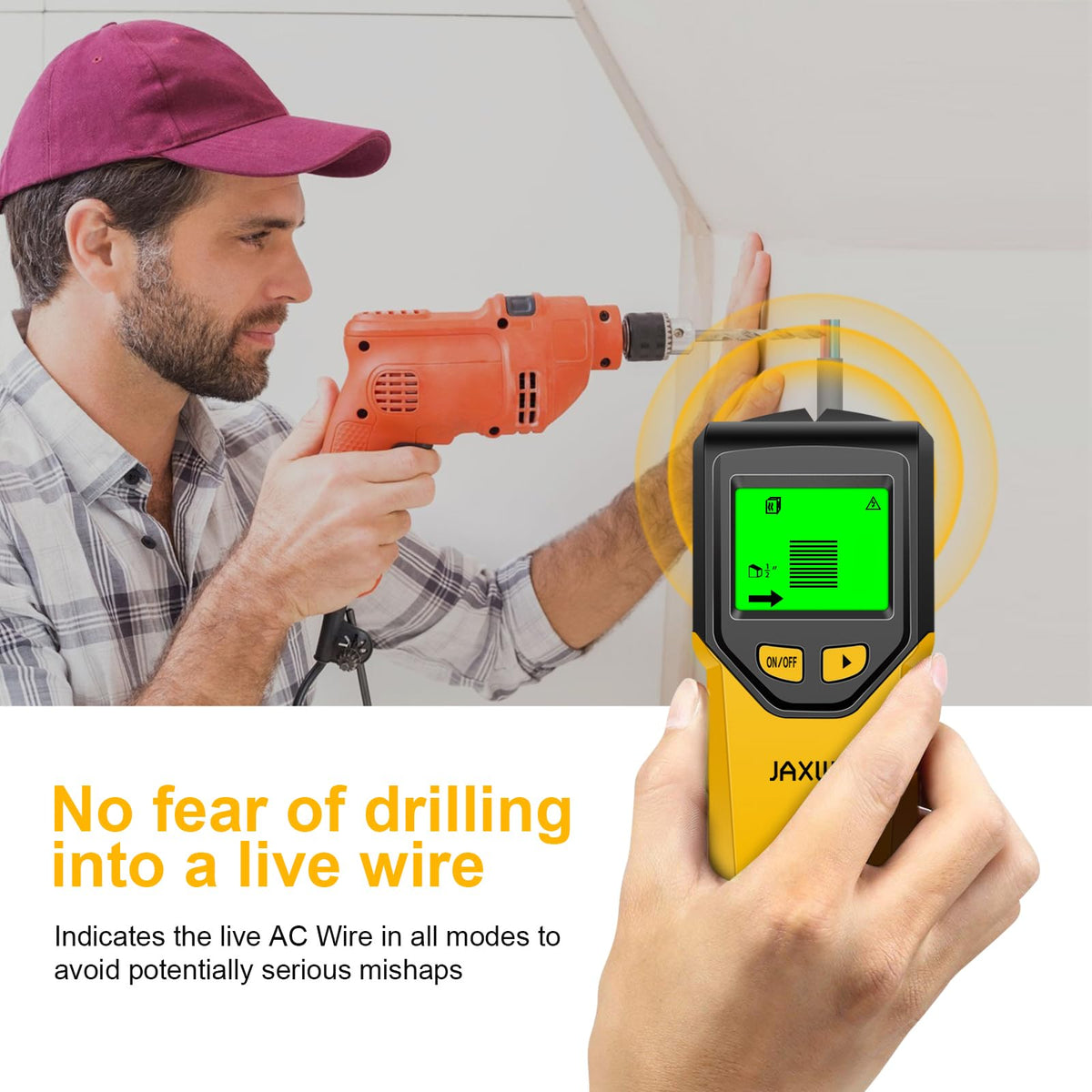 JAXWQ Stud Finder metal detection aids plumbing work