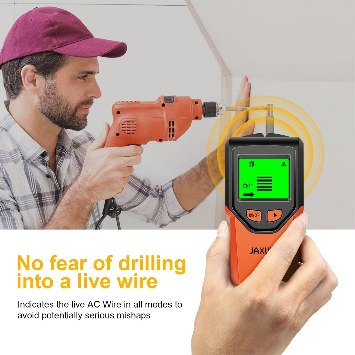 JAXWQ deep scan mode detects larger structures and hidden components.