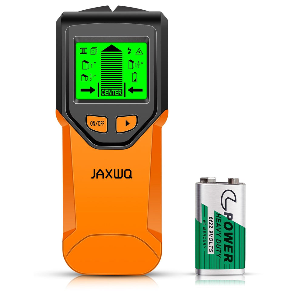 JAXWQ Stud Finder wall scanner with LCD display locates studs quickly for mounting