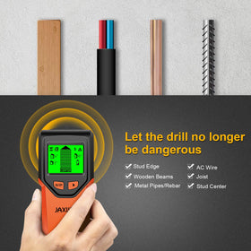 JAXWQ live wire detection warns about energized wires before drilling.