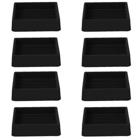 Jayen 2x2 square rubber caster cups provide anti-slip floor protection for furniture.