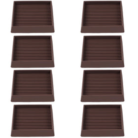 Jayen 3x3 square rubber caster cups floor protector reduces scratches and movement