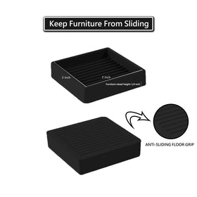 Jayen heavy furniture stability cups reduce movement and noise.