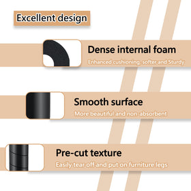 Jayen NBR rubber material provides soft durable protection for furniture legs