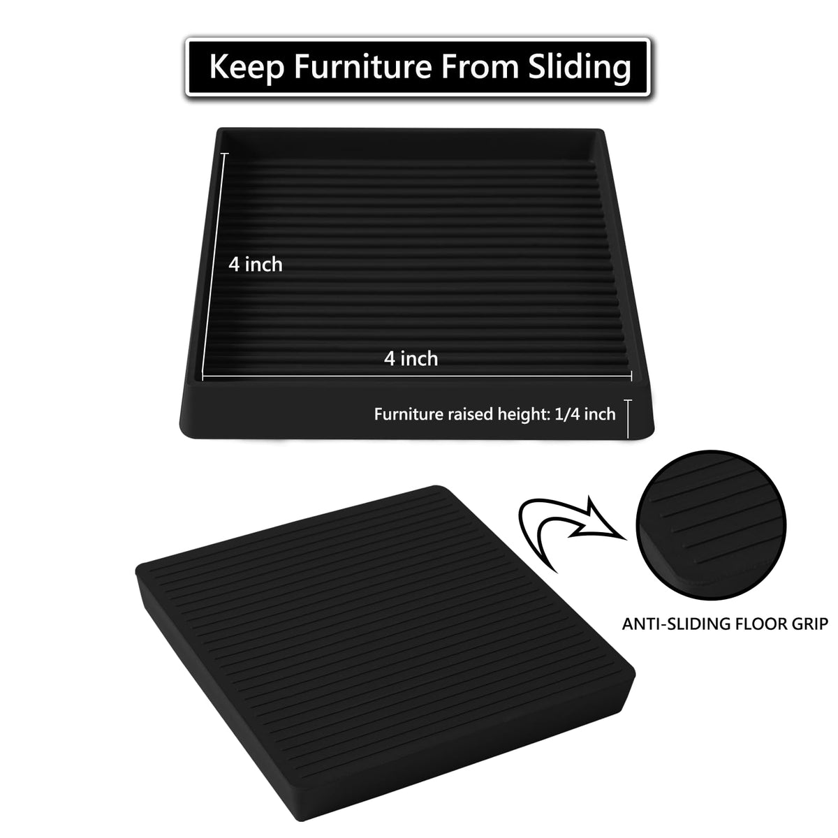 Jayen rubber cup on piano or dresser demonstrates weight-bearing support.