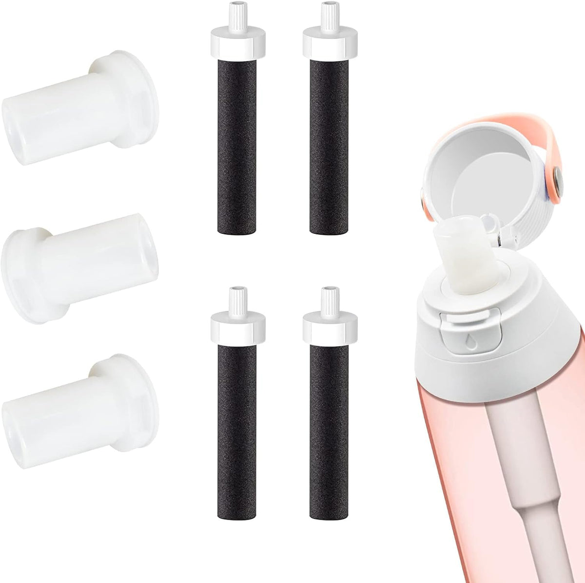 JAYOBGO Brita mouthpiece 3pc replaces worn spout for a cleaner drink