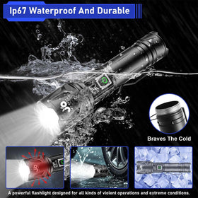 JAY-PARK flashlight with 5 modes for adaptable lighting in emergencies