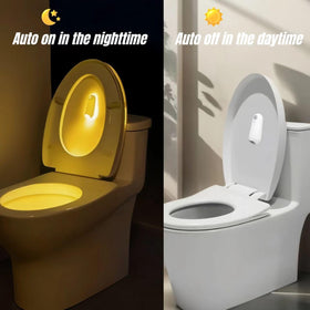 Jaypurling toilet night light easy-clean design prevents stains near the rim