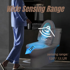 Jaypurling toilet night light motion sensor detects movement in darkness