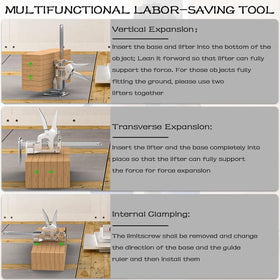 JAZORR thickened-base-arm-jack delivers stable lifting foundation