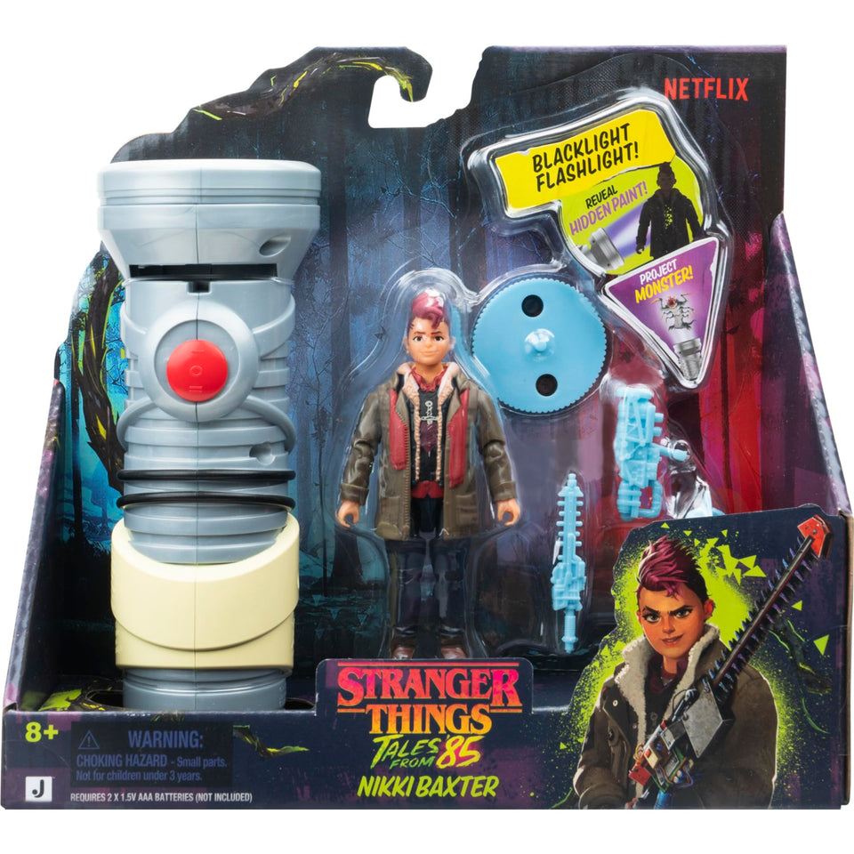 Jazwares Stranger Things HIC Flashlight front view, compact and ready for adventures