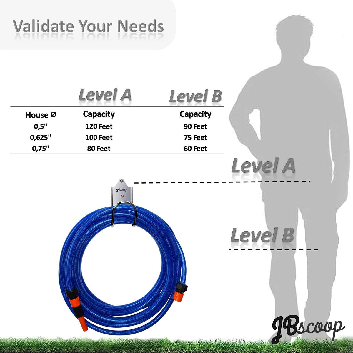 JBscoop multi-use organizer for hoses, cords, and leads.
