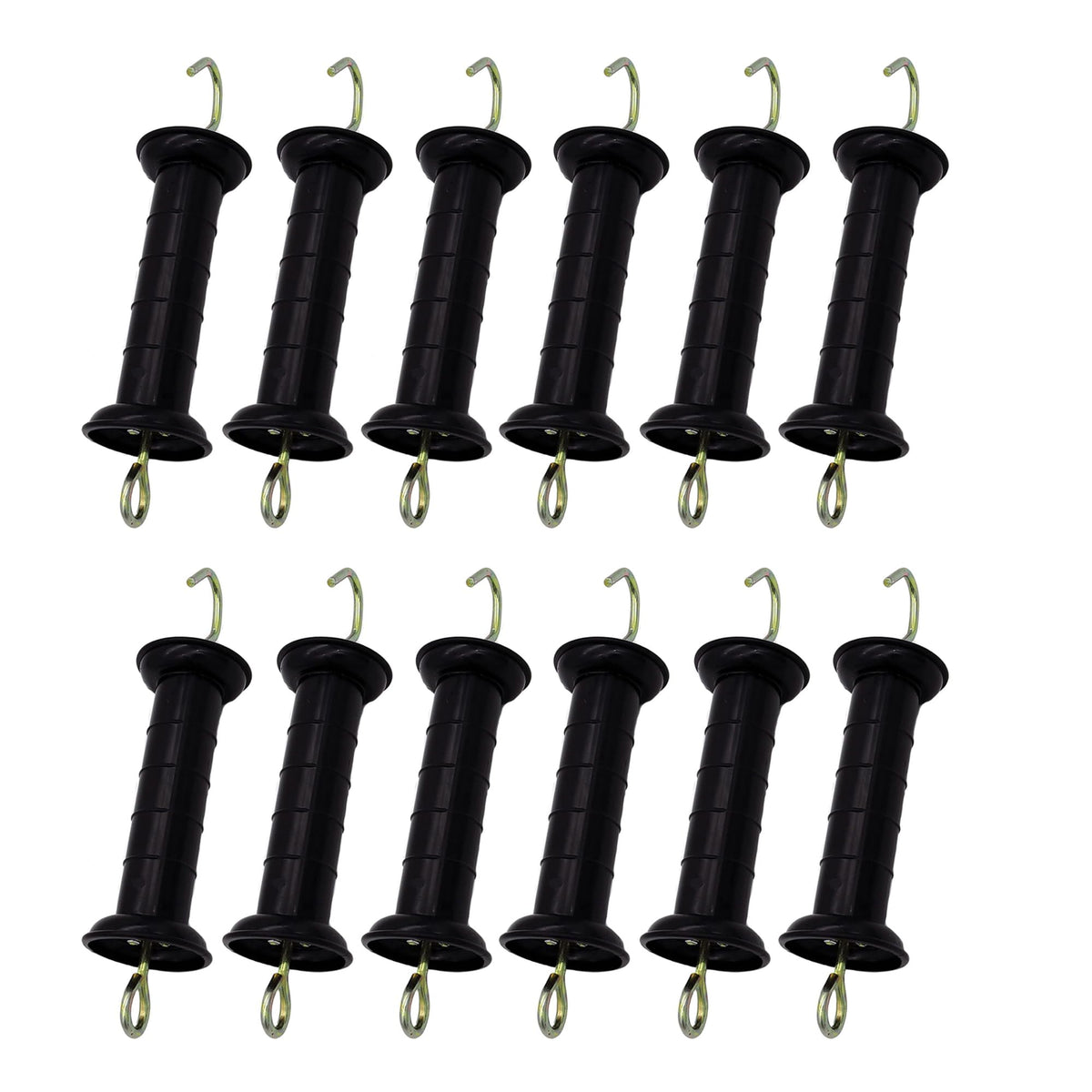 JBTOZIUY electric fence gate handle in black with spring for smooth operation