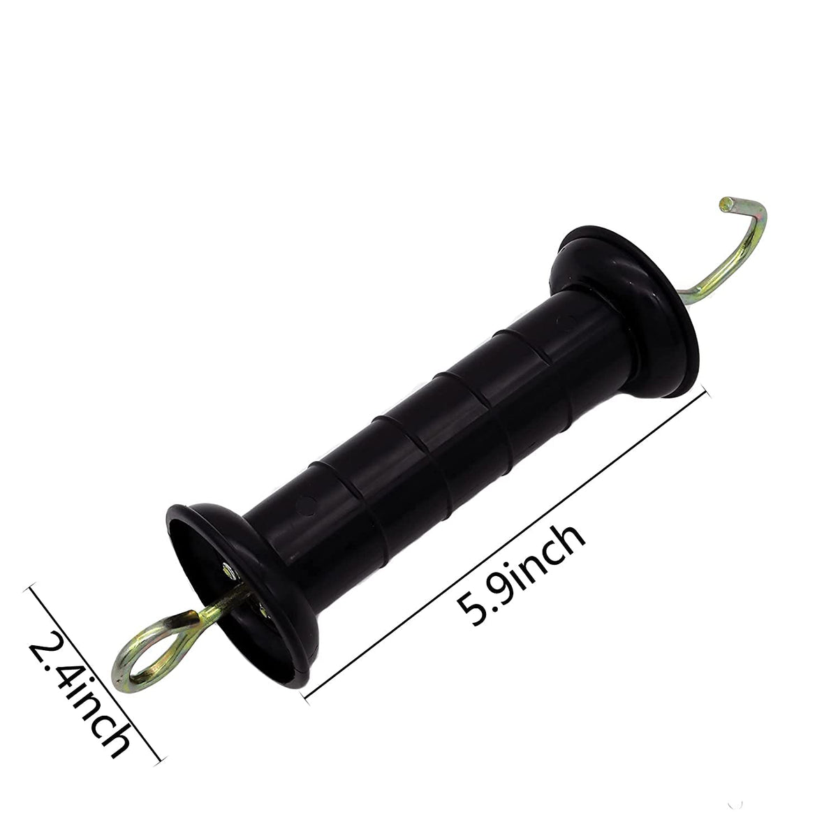 JBTOZIUY gate handle with spring close-up showing grip and secure thread design