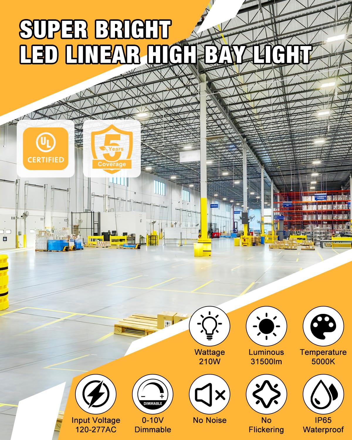 JC-LGL LED High Bay installation view ready for quick ceiling mounting