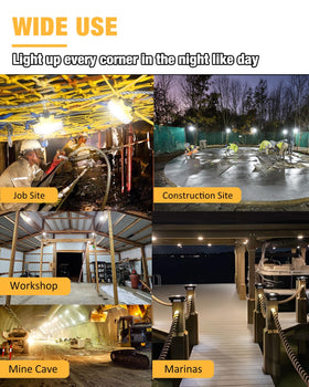 JC-LGL 10-lamp spacing provides even coverage across large work zones