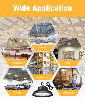 JC-LGL UFO LED High Bay Light five-year warranty supports long-term reliability.