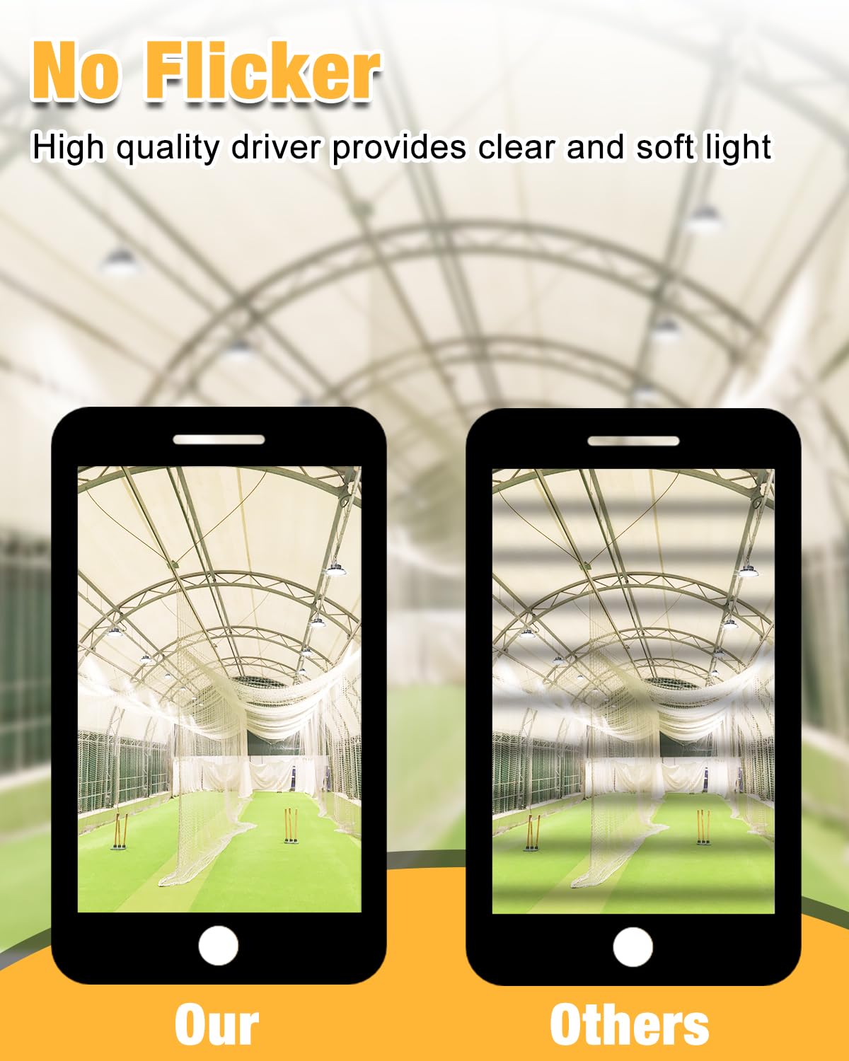 JC-LGL UFO LED High Bay Light hanging hook shows easy ceiling mounting.