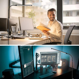JCOTTON travel lamp folds flat for easy storage and transport