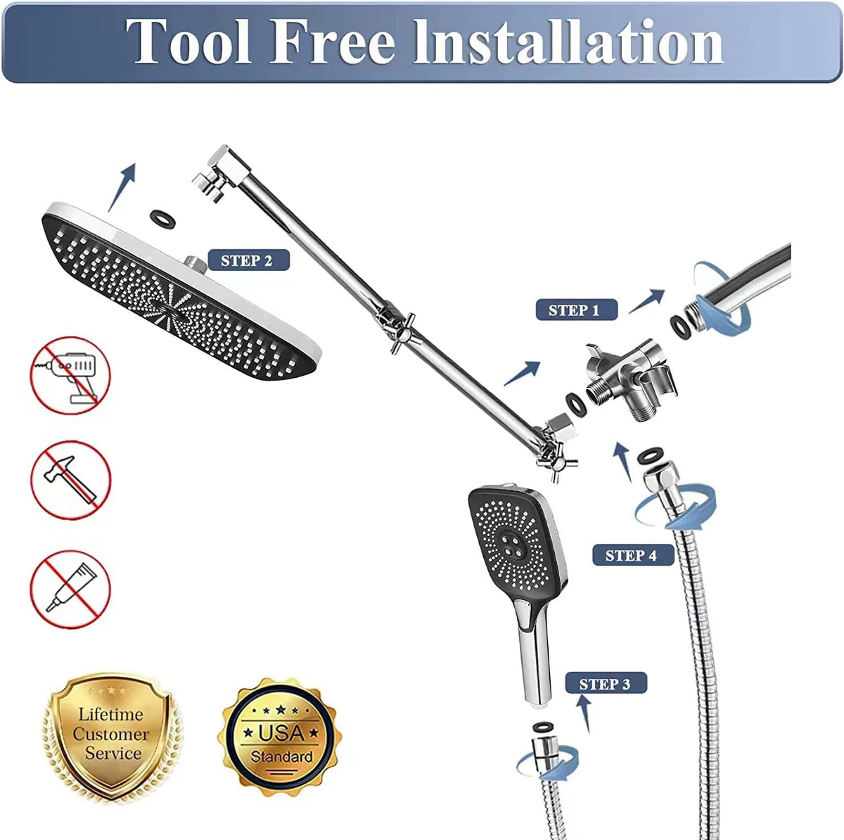 Jcrob 16 inch extension arm enables easy height and angle customization
