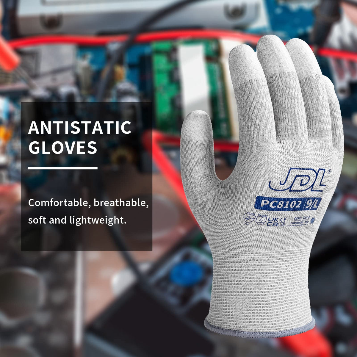 JDL six-pair pack provides durable, reusable protection.
