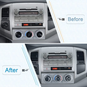 JDMCAR Tacoma AC knob back detail demonstrates simple, tool-free compatibility.